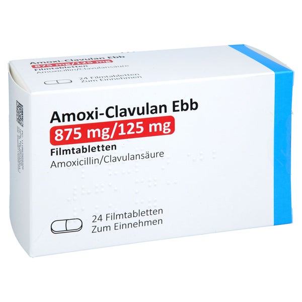 Amoxi-clavulan Ebb 875 Mg/125 Mg Filmtabletten 24 St