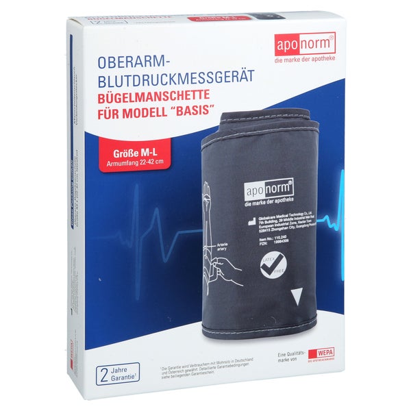 Aponorm Blutdruckmessgerät Basis Manschette M-l 1 St
