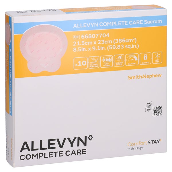 Allevyn Complete Care Sacrum Groß 21,5x23 Cm 10 St