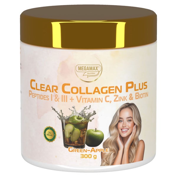 Clear Collagen Plus Kollagen Pepti.plv.green Apple 300 g