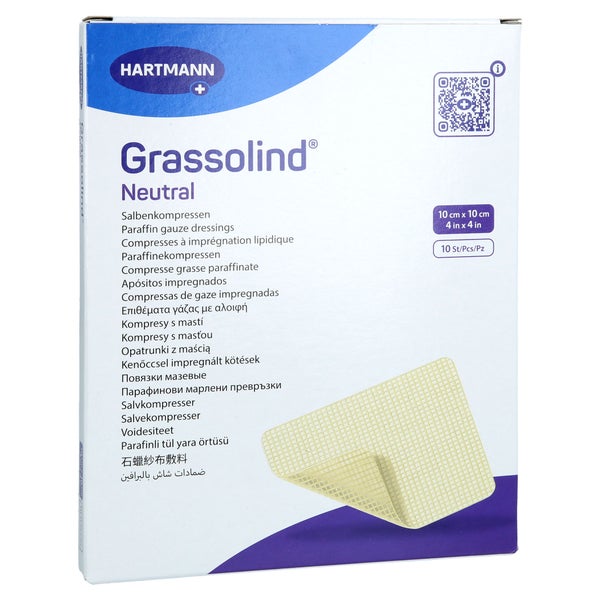 Grassolind Salbenkompressen 10x10 Cm Steril 10 St