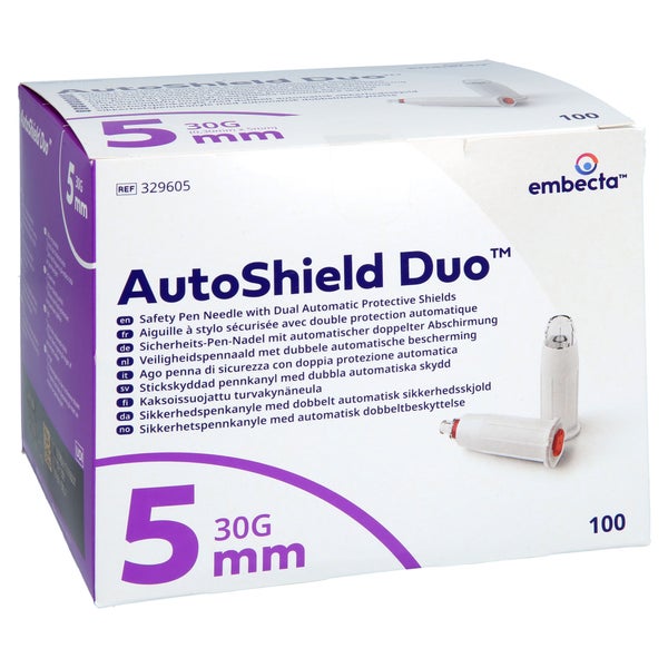 Autoshield Duo Sicherheits-pen-nadeln 5 Mm 100 St