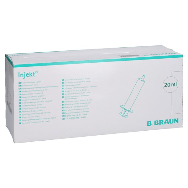 Injekt Solo Spritze 20 Ml Luer Exzentrisch Pvc-fr. 100X20 ml
