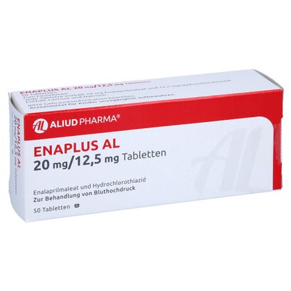 Enaplus AL 20 mg/12,5 mg Tabletten 50 St mit E-Rezept kaufen | DocMorris