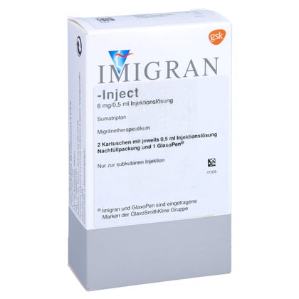 Imigran Injectabil IMIGRAN-Inject Nachfüllpack Injektionslösung 2 St mit E-Rezept kaufen ...