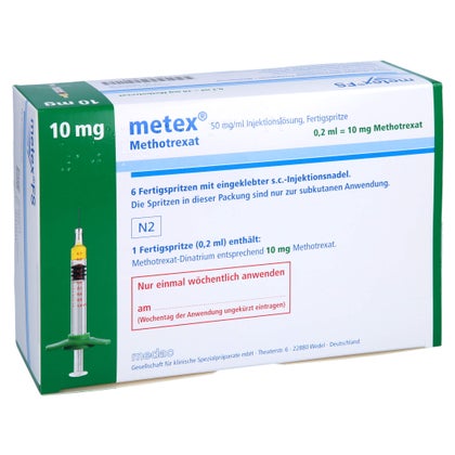 METEX FS 10 mg (50mg/ml) Inj.-Lösung Fertigspr. 6 St mit E-Rezept ...