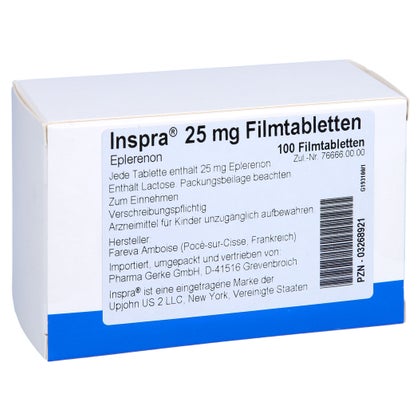 Inspra 25 mg Filmtabletten 100 St mit E-Rezept kaufen | DocMorris