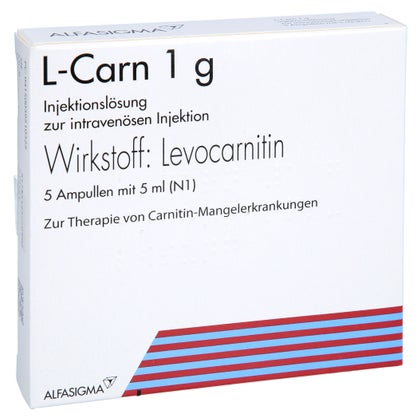 L-carn 1 g Injektionslösung Ampullen 5X5 ml mit E-Rezept kaufen