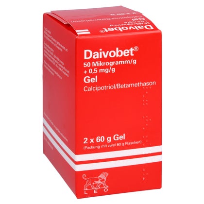 Daivobet 50 Mikrogramm/g + 0,5 mg/g Gel 2X60 g mit E-Rezept kaufen ...