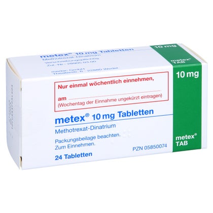 Metex 10 mg Tabletten 24 St mit E-Rezept kaufen | DocMorris