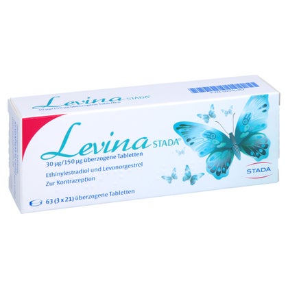 LEVINA STADA 30 µg/150 µg überzogene Tabletten 3X21 St mit E-Rezept ...