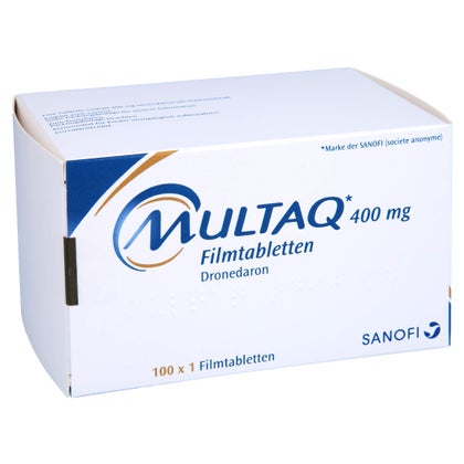 Multaq 400 mg Filmtabletten 100 St mit E-Rezept kaufen | DocMorris