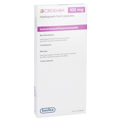 Cresemba 100 mg Hartkapseln 14 St mit E-Rezept kaufen | DocMorris