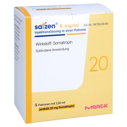 Saizen 20 mg 8 mg/ml Injektionslösung 5 St mit E-Rezept kaufen | DocMorris