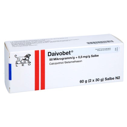 DAIVOBET 50 Mikrogramm/g + 0,5 mg/g Salbe 60 g mit E-Rezept kaufen ...