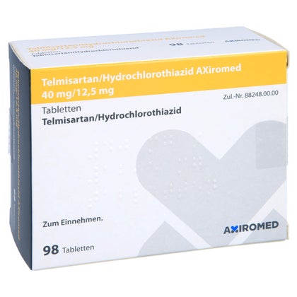 TELMISARTAN/Hydrochlorothiazid AXiromed 40/12,5 mg 98 St mit E-Rezept ...