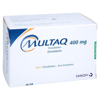 Multaq 400 mg Filmtabletten 100 St mit E-Rezept kaufen | DocMorris