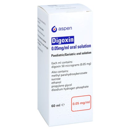 Digoxin 0,05 Mg/ml oral solution UK 60 ml mit E-Rezept kaufen | DocMorris