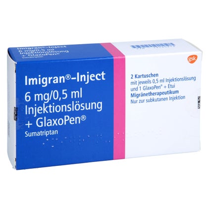 Imigran Injectabil Imigran-inject + 1 Glaxopen Inj.-Lsg.i.e 2 St mit E-Rezept kaufen ...