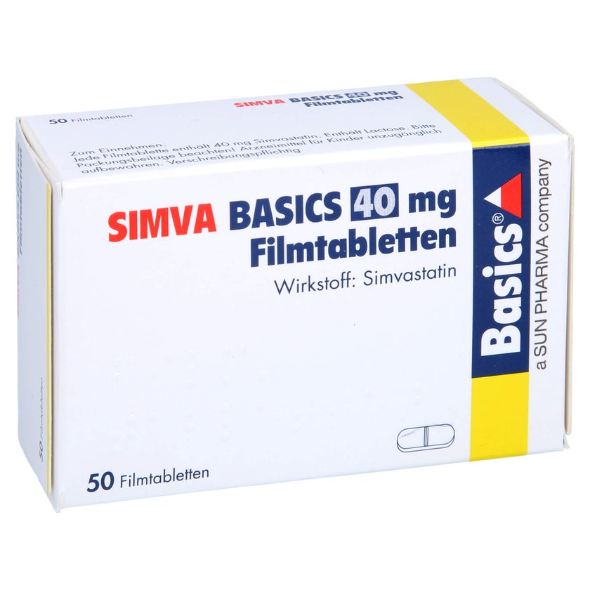 Simva Basics 40 mg Filmtabletten 50 St mit E-Rezept kaufen | DocMorris