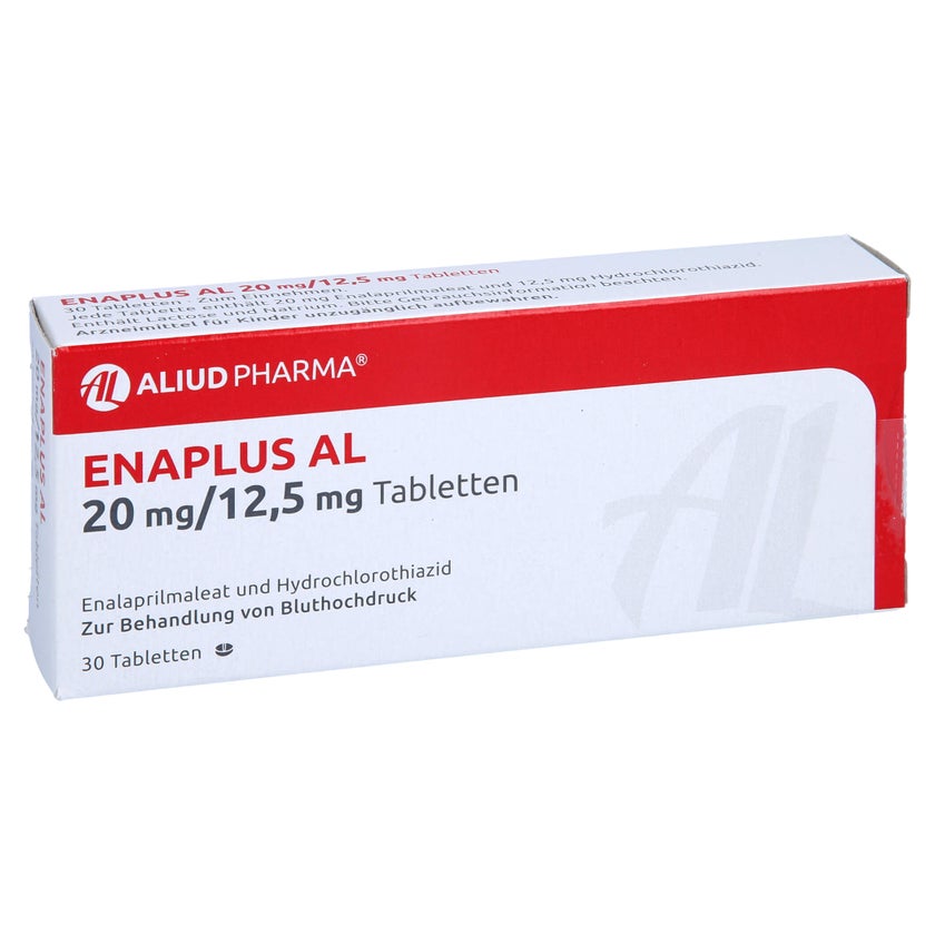 Enaplus AL 20 mg/12,5 mg Tabletten 30 St mit E-Rezept kaufen | DocMorris