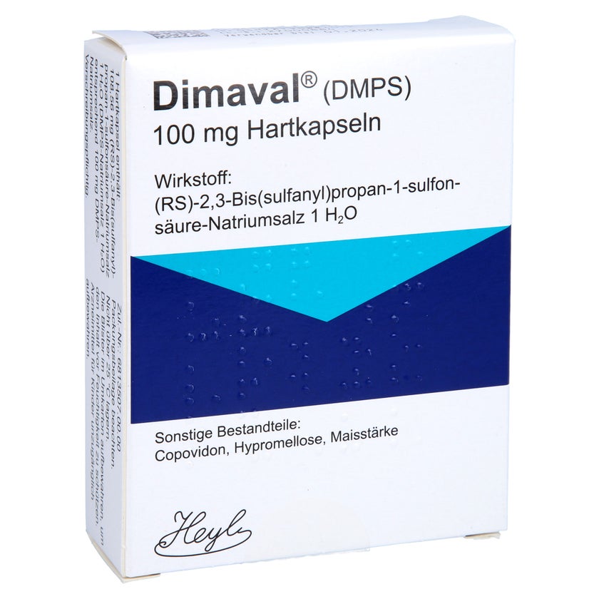 Dimaval DMPS 100 mg Hartkapseln 20 St mit E-Rezept kaufen | DocMorris