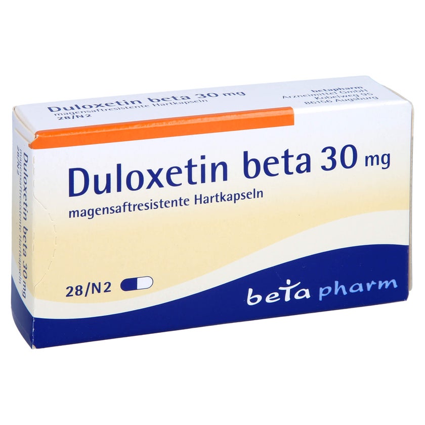 DULOXETIN beta 30 mg magensaftresistente Hartkaps. 28 St mit E-Rezept ...