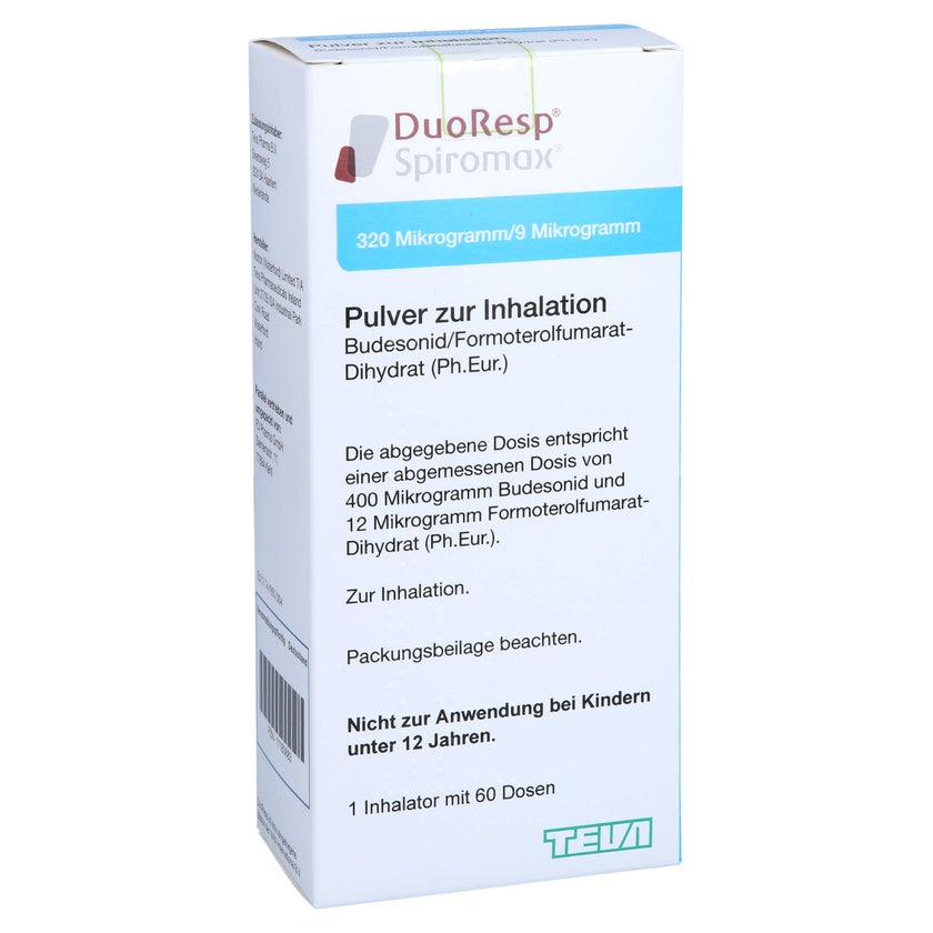 DUORESP Spiromax 320µg/9 µg/Dosis 1x60ED Inh.-Plv. 1 St mit E-Rezept ...