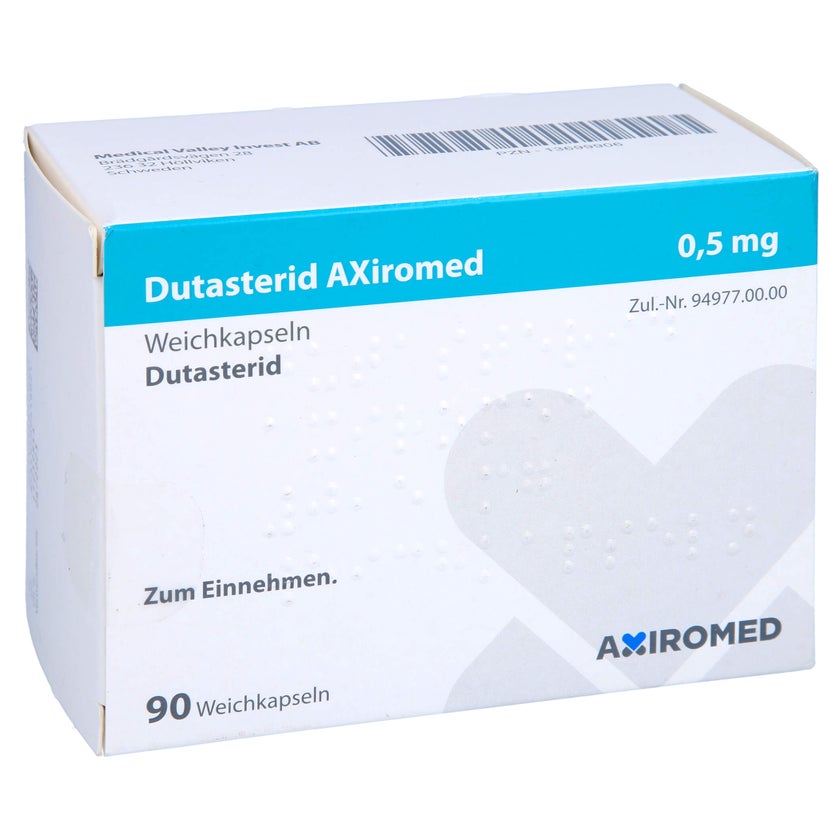 Dutasterid Axiromed 0,5 mg Weichkapseln 90 St mit E-Rezept kaufen ...