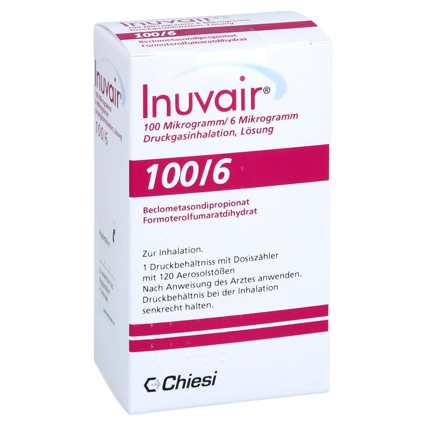 Inuvair Inhalator INUVAIR 100/6 µg 120 Hub Druckgasinhalat 1 St mit E-Rezept kaufen ...
