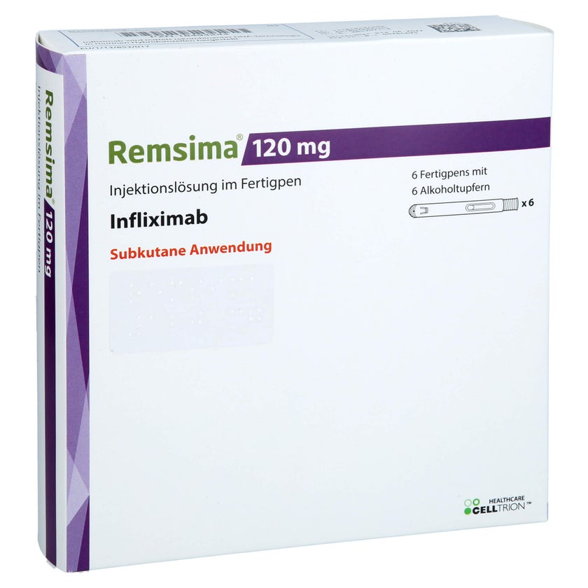 Remsima Inj REMSIMA 120 mg Injektionslösung im Fertigpen 6 St mit E-Rezept kaufen ...