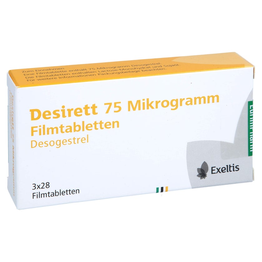 Moris Tablet Desirett 75 Mikrogramm Filmtabletten 3X28 St mit E-Rezept kaufen ...