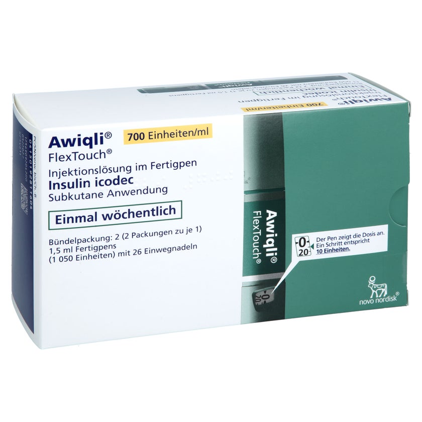 Awiqli 700 E/ml Inj.-l.fertigpen 2x1050 E/+26 Nad. 2X1X1,5 ml mit E ...