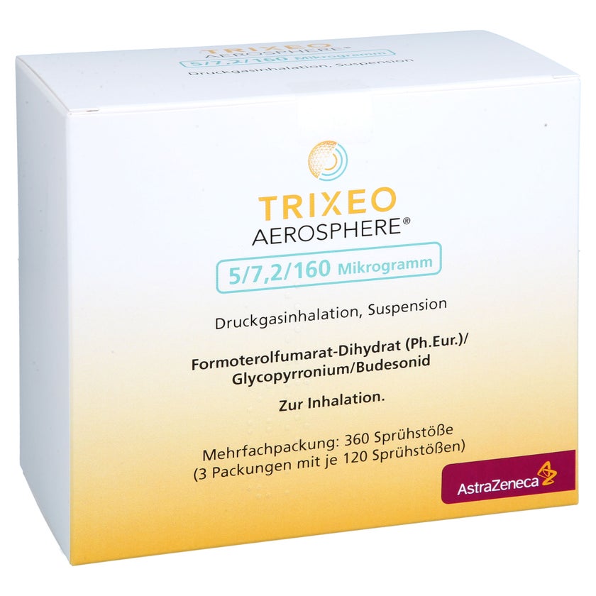 Trixeo Aerosphere 5/7,2/160µg Druckgasinh.120ed 3 St mit E-Rezept ...