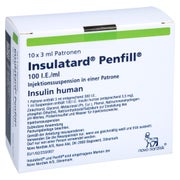 INSULATARD Penfil 100 I.E./ml Zylinderampullen 10x3ml 10X3 ml