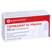 TOPIRAMAT AL Migräne 50 mg Filmtabletten 100 St