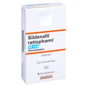 Produktabbildung: SILDENAFIL ratiopharm 50 mg Filmtabletten 8 St