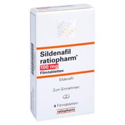 SILDENAFIL ratiopharm 100 mg Filmtabletten 4 St
