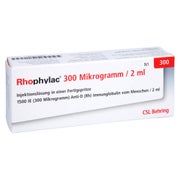 RHOPHYLAC 300 µg/2 ml Injektionslsg.in Fertigspr. 1X2 ml