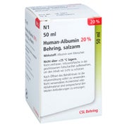 HUMAN ALBUMIN 20% Behring Infusionslösung 50 ml