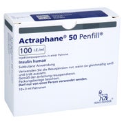 Actraphane 50 Penfill 100 I.E./ml 10X3 ml