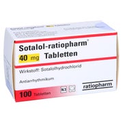 Sotalol-ratiopharm 40 mg Tabletten 100 St