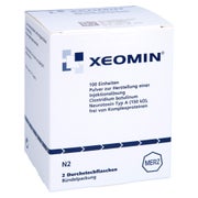 XEOMIN 100 LD50 Einheiten Plv.z.Herst.e.Inj.-Lsg. 2 St