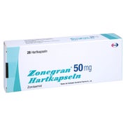 Zonegran 50 mg Hartkapseln 28 St