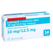 LISINOPRIL-1A Pharma plus 10 mg/12,5 mg Tabletten 50 St