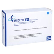 GRANOCYTE 34 Mio.I.E./ml P.u.LM H.Inj./Inf.-L.Spr. 5X1 St