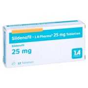 Produktabbildung: Sildenafil-1a Pharma 25 mg Tabletten 12 St