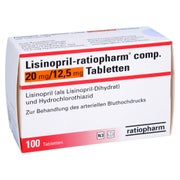 LISINOPRIL-ratiopharm comp. 20/12,5 mg Tabletten 100 St