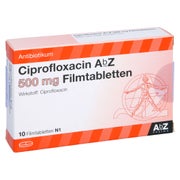 Ciprofloxacin AbZ 500 mg Filmtabletten 10 St