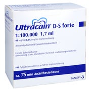 ULTRACAIN D-S forte 1:100.000 f.d.Zahnh.Zyl.-Amp. 100X1,7 ml